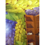Decorative hand painted ceiling, wine cellars