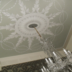 Decorative hand painted ceiling, Arabesque