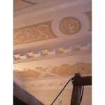 Decorative hand painted ceiling