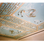 Decorative hand painted ceiling